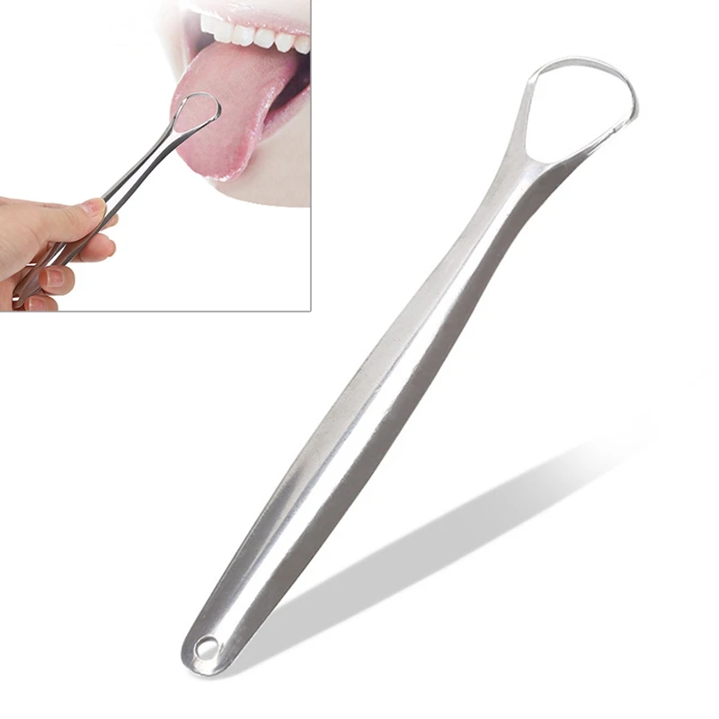 Многоразовый портативный скребок для языка из нержавеющей стали 1 шт. | Красота и