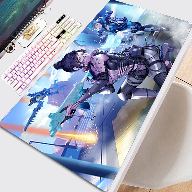

Mouse Carpet Pad Xxl Gaming Computer Mats Gamer Mat Led With Table Mause Anime PC Cabinet On The Keyboard Beautiful Apex Legends