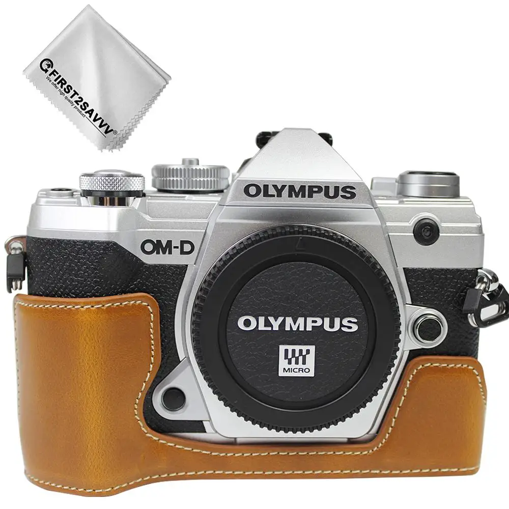 Задняя крышка для Olympus OMD EM5 III из искусственной кожи Mark MK3 | Электроника