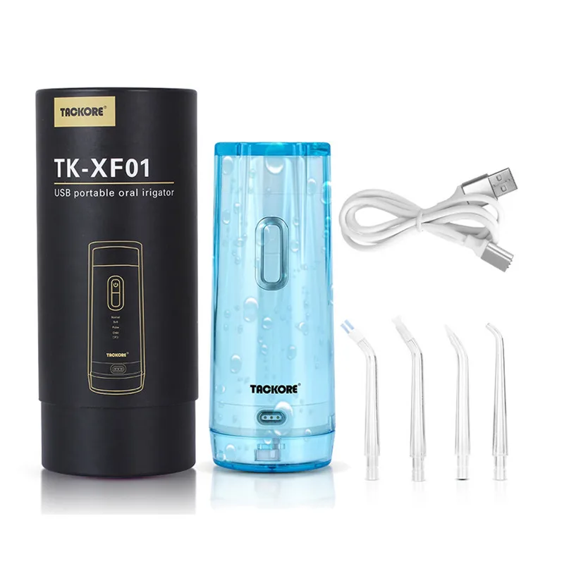 USB портативный ирригатор для полости рта электрический зубной зуб Flosser струя воды зубная щетка зуб pick стоматологические инструменты чистая гигиена полости рта - Цвет: Синий