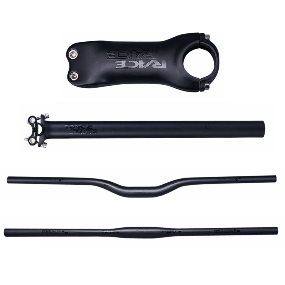 

Race Face Next Black Matte Carbon Fibre Bike MTB Handlebar Sets Bicycle Mountain Handlebar SeatPost Stem