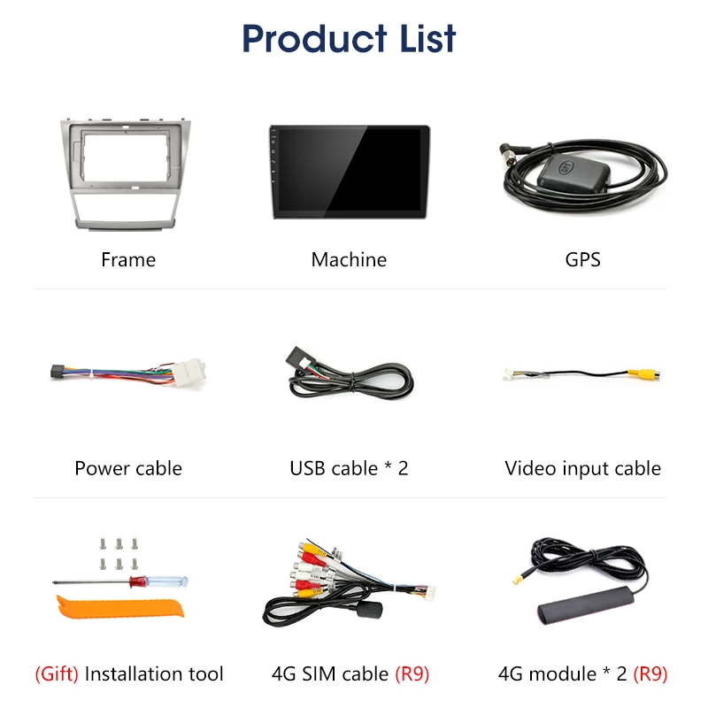 2G + 32G DSP RDS автомобильный Радио Мультимедиа Видео плеер навигация GPS 2 din для Toyota Camry