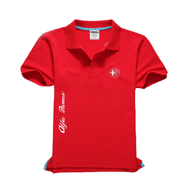 Высокое качество Alfa Romeo Логотип рубашка поло брендовая одежда мужские модные