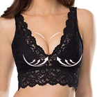 Женский сексуальный кружевной бюстгальтер без косточек с красивой спинкой, однотонный спортивный бюстгальтер без косточек, бюстгальтер без косточек