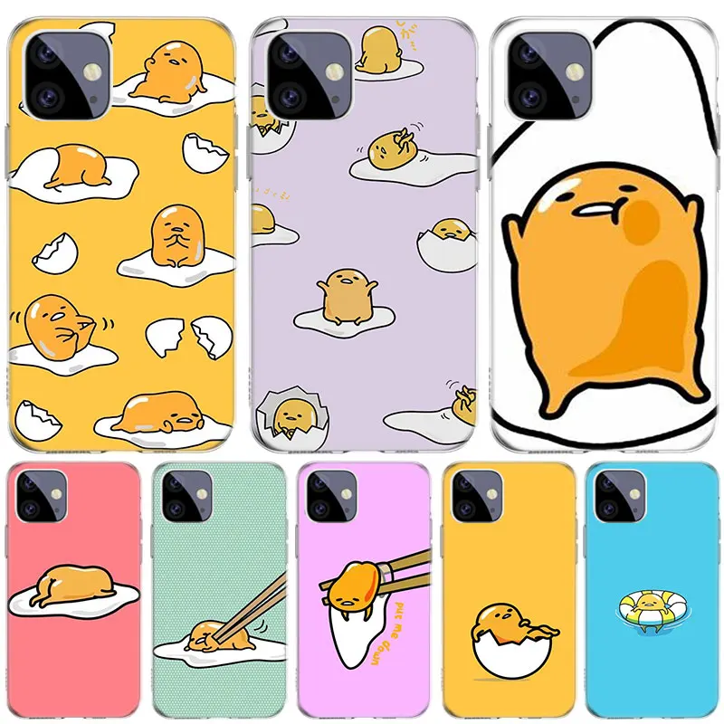 

Cute Cartoon Egg Case for Apple iPhone 13 12 11 Pro SE 2020 X XR XS Max 7 8 6 6S Plus 5 5S Silicone Phone Cover Coque