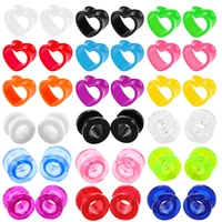 4 12mm 1pair acrylic ear expanders plugs and tunnels piercings ear dilations stretcher gauges stretch marks for tunnels piercing