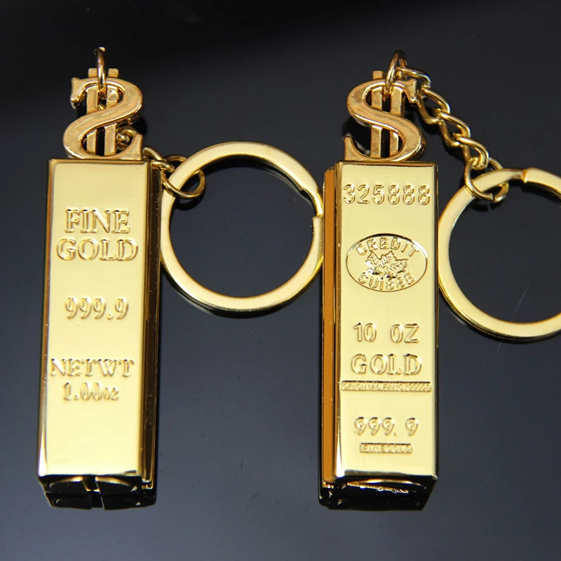 

2021 NEW Gold Bar Small Match Metal Multifunctional Keychain Waterproof Windproof Kerosene Lighter Cigarette Lighters