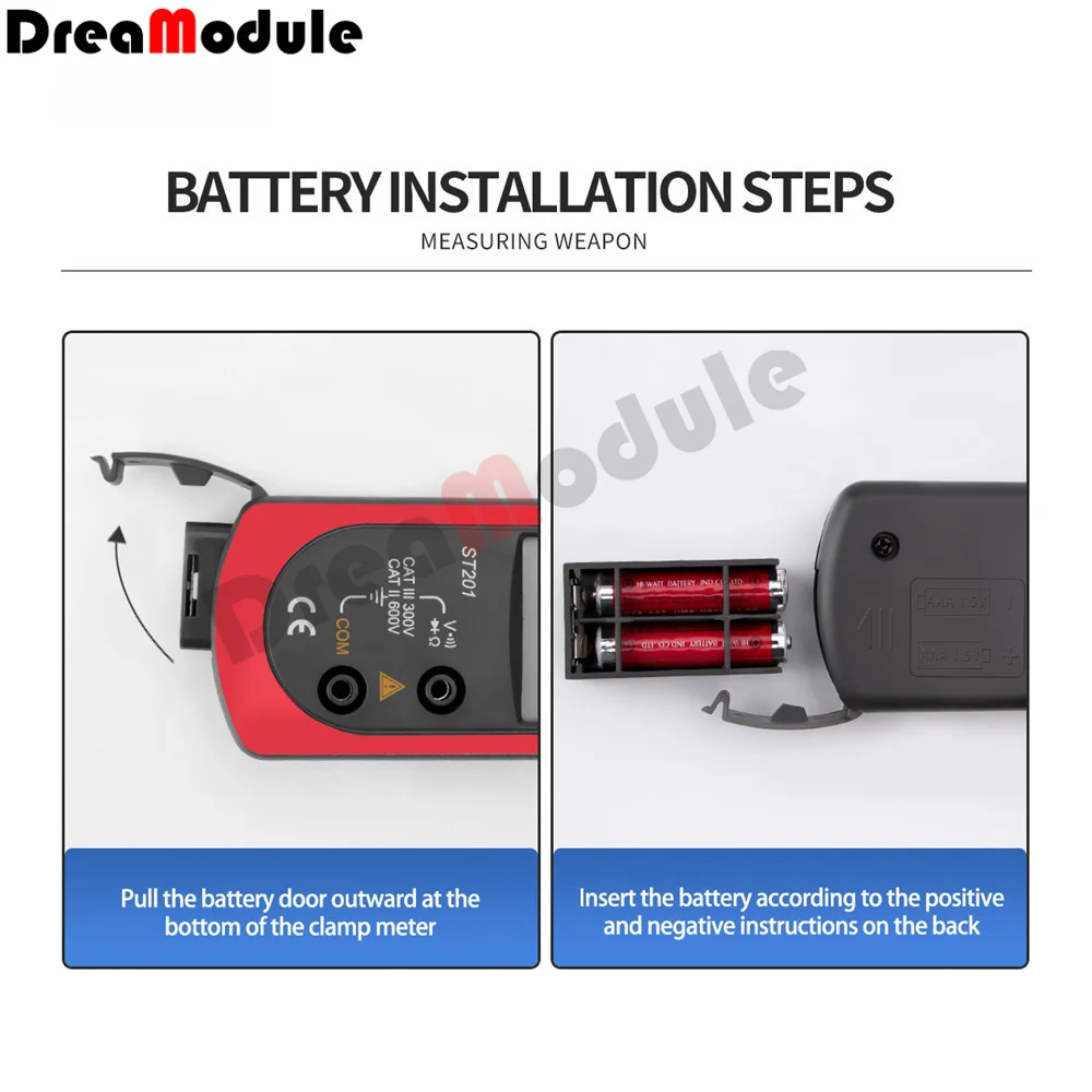 

Digital Clamp Multimeter Clamp ammeter transistor tester capacitor test Power test Automotive AC DC voltage tester