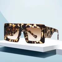 new oversized square sunglasses women 2020 luxury brand fashion leopard black sun glasses men gafas shade mirror visor oculos
