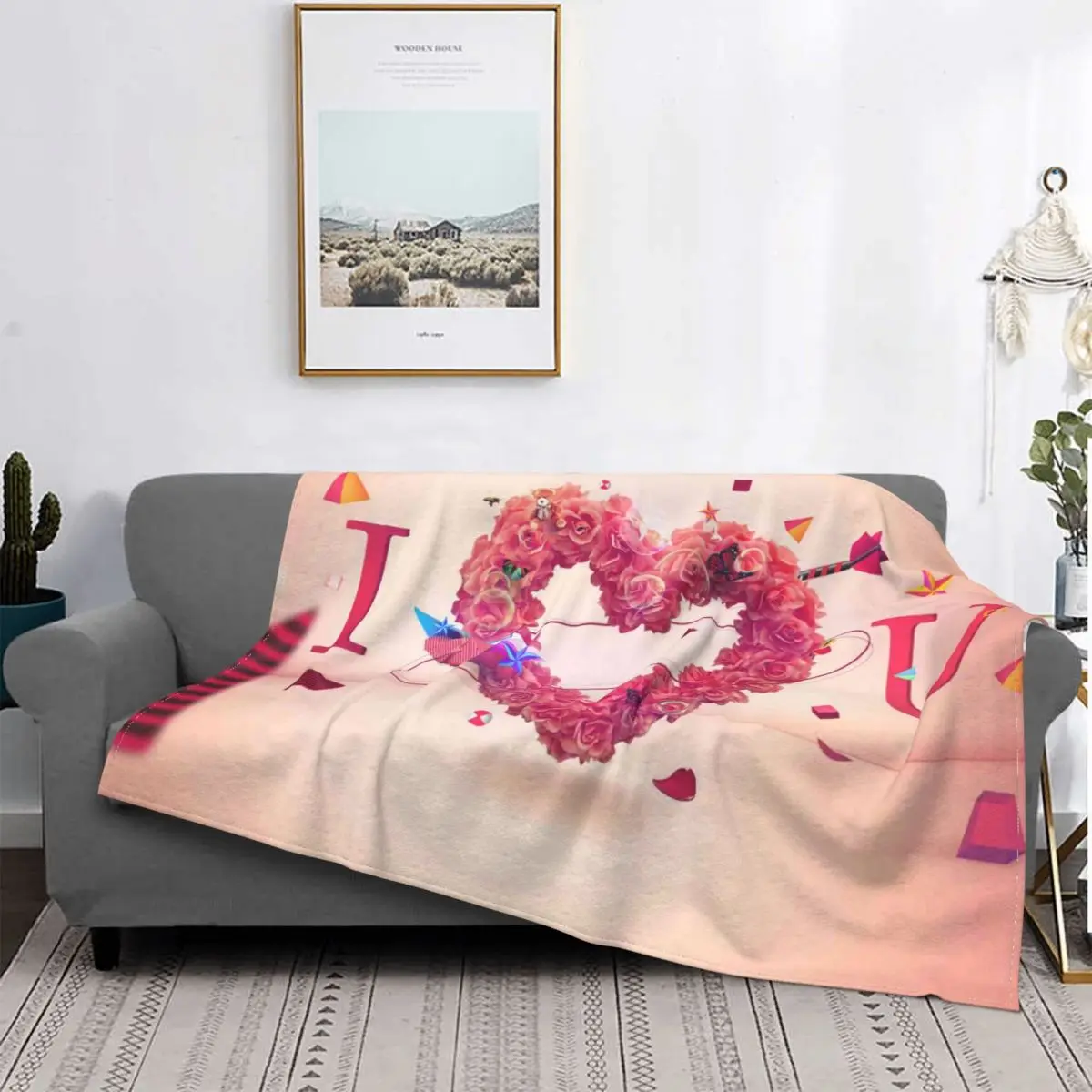 

I Love You Forever Blanket Romantic Modern Super Soft Breathable Plush Decoration Bedding Travel Essentials Free Shipping