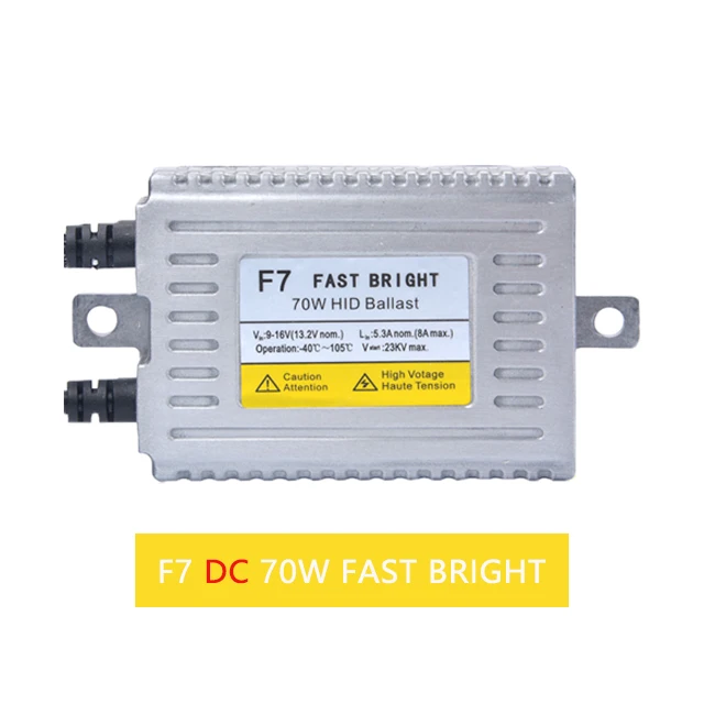 F7 DC 70W 70 Вт 55 Вт 35 Вт HID тонкий балласт F7 Q5 Быстрый Яркий C5 ошибок балласт canbus Управление H1 H3 H7 H8 H9 H11 9005 9006 H4 фар - Испускаемый цвет: F7 DC 70W