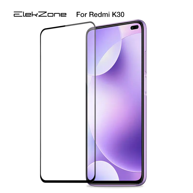 3 шт 9H полное покрытие из закаленного стекла для Xiaomi Redmi K30 Защитная пленка экрана