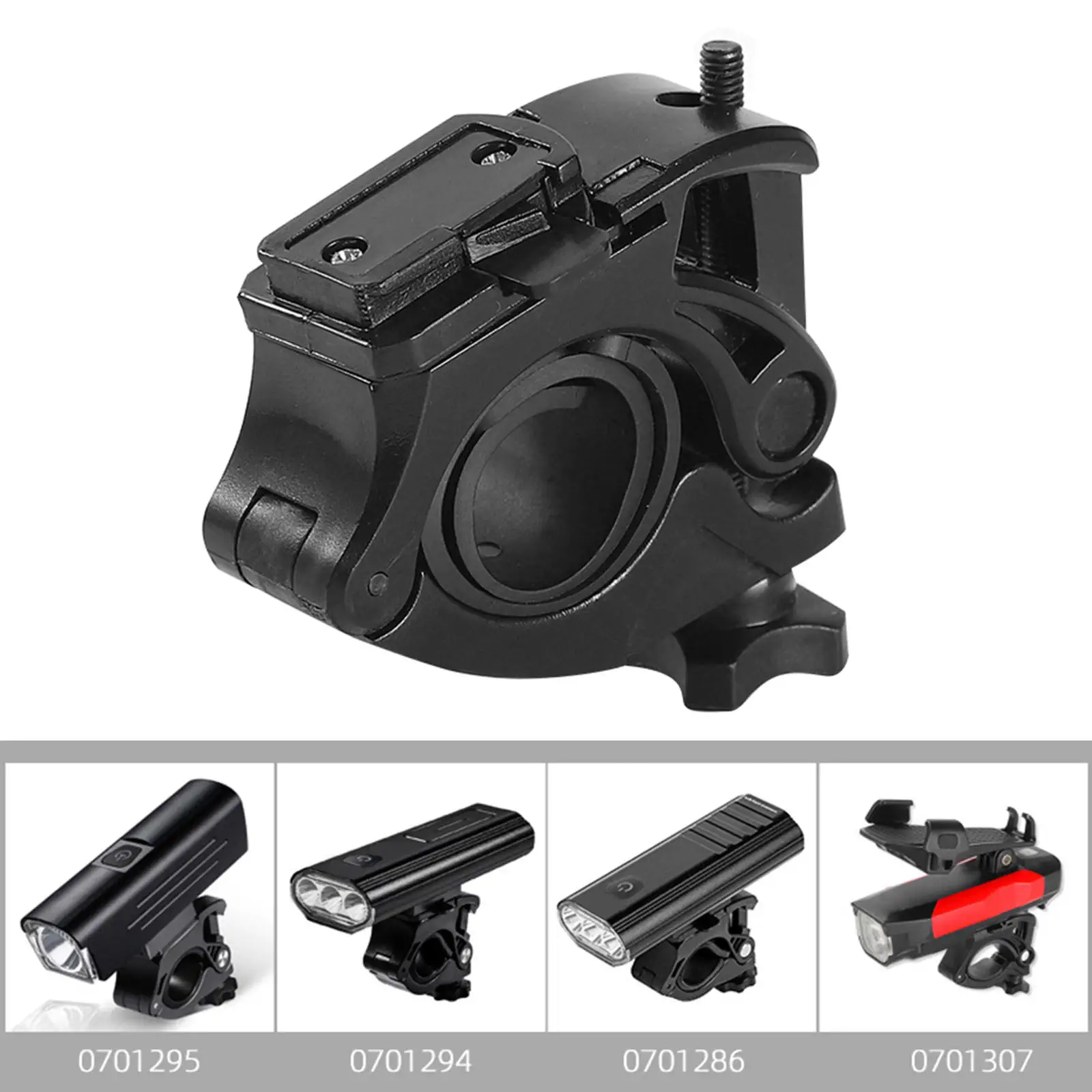 

Вращающийся на 360 градусов держатсветильник ры, кронштейн для головки велосипеда, зажим светильник Легкое крепление, передняя часть для дор...