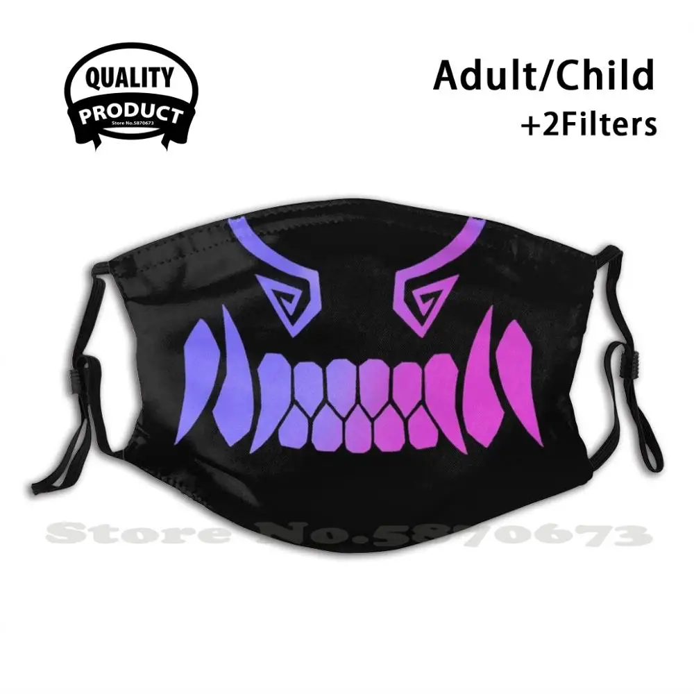 

Show Your Teeth - Blue/Pink Fashion Mouth Masks Filter Adult Kids Face Mask Teeth Furry Teeth Dragon Teeth Thisdingo