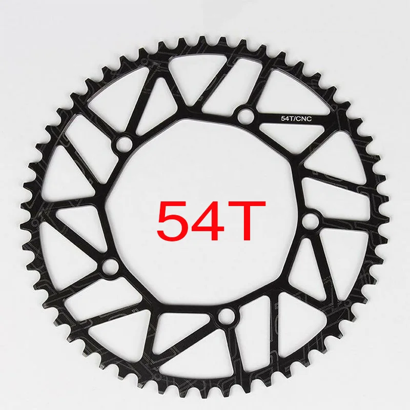 Litepro Road Floding Crankset BCD130 Chainring 170mm Crank Set GXP BB 50-58T Bicycle Sprocket Single Disk Bike Chainring - Цвет: chainring-Black-54T