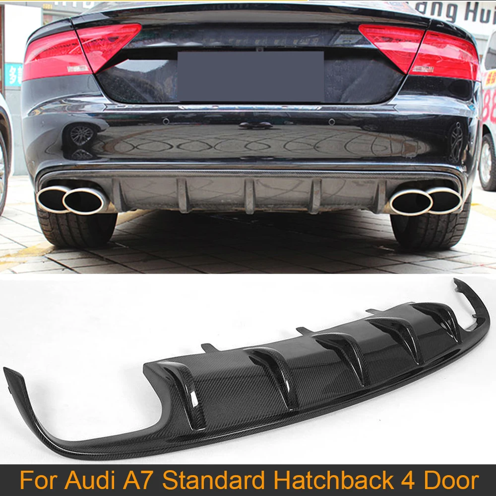 Автомобильный задний диффузор из углеродного волокна губа для Audi A7 Standard Hatchback 4D 12