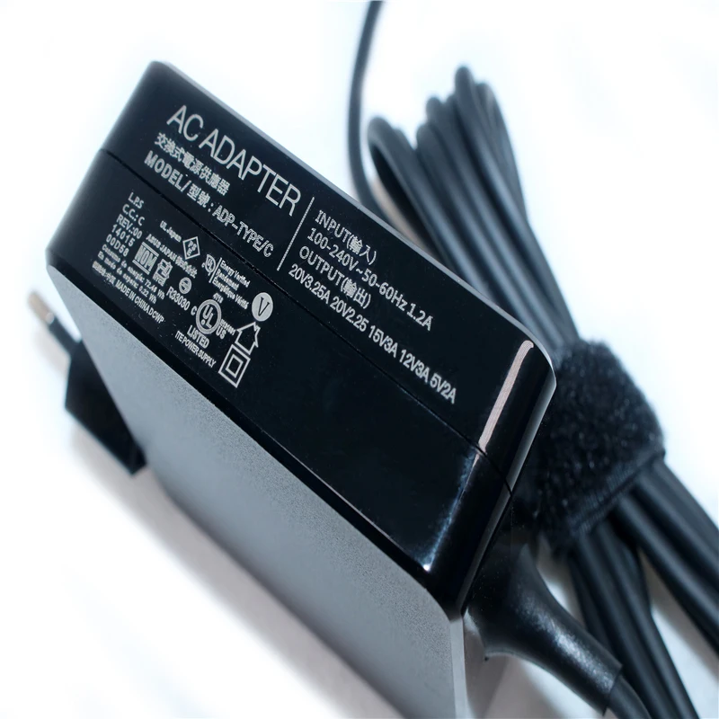 для asus huawei matebook hp dell xps xiaomi air 65 вт 20 в 325 а тип c pd быст