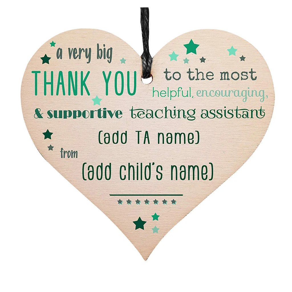 Деревянная подвесная табличка в форме сердца ручной работы подарок очень