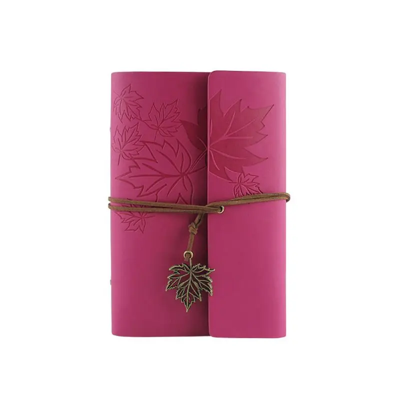 

Leather Writing Journal Notebook, Classic Spiral Bound Notebook Refillable Diary P82A