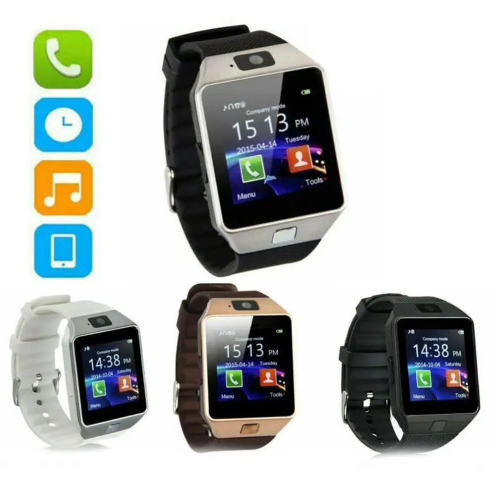 Экран Смарт-часы с камерой Bluetooth наручные часы SIM карты Smartwatch для Ios Android телефонов