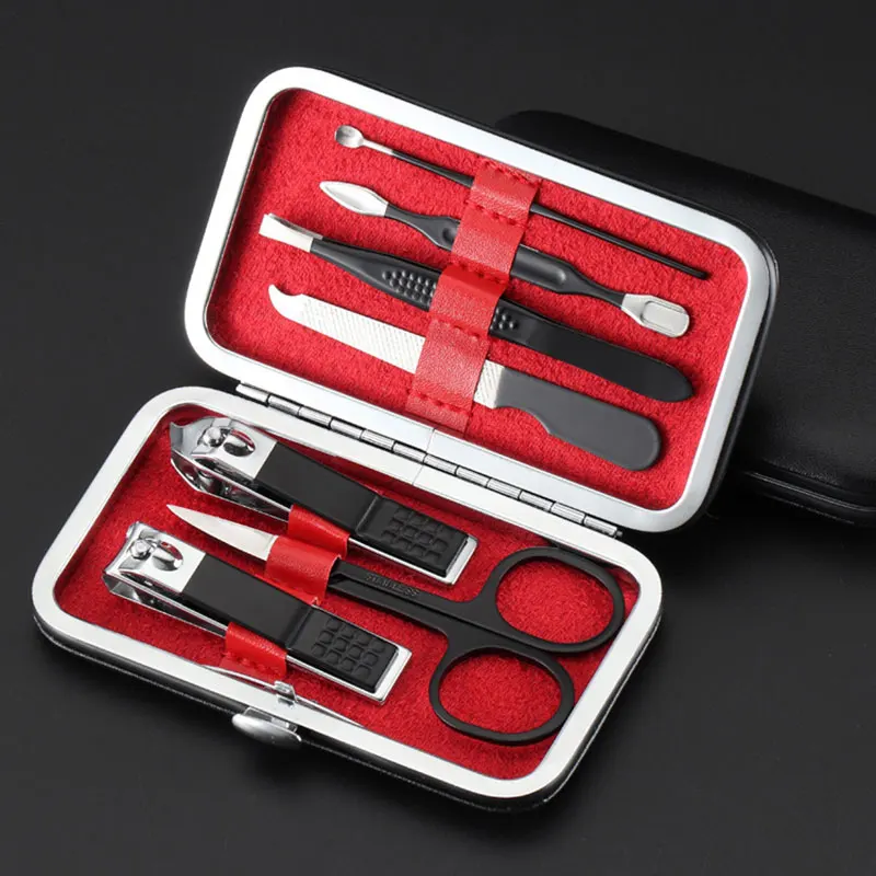 7 шт. набор многофункциональных ножниц для маникюра и педикюра из нержавеющей