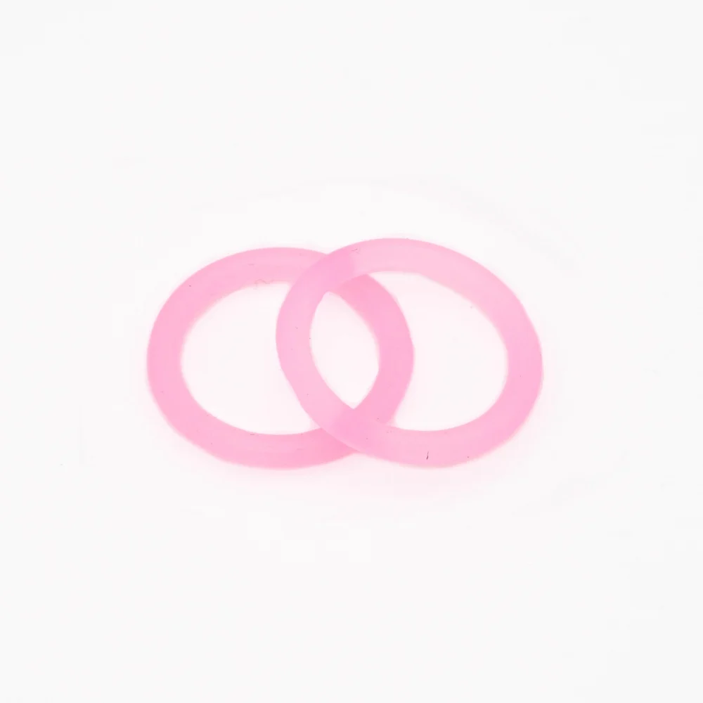 Clear Pink 5 шт. без БФА, силиконовый адаптер уплотнительные кольца внутренний размер 21,5 мм подходит для ребенка NUK MAM для соски-пустышки с зажимом Chupeta держатель Силиконовое кольцо - Цвет: Clear Pink