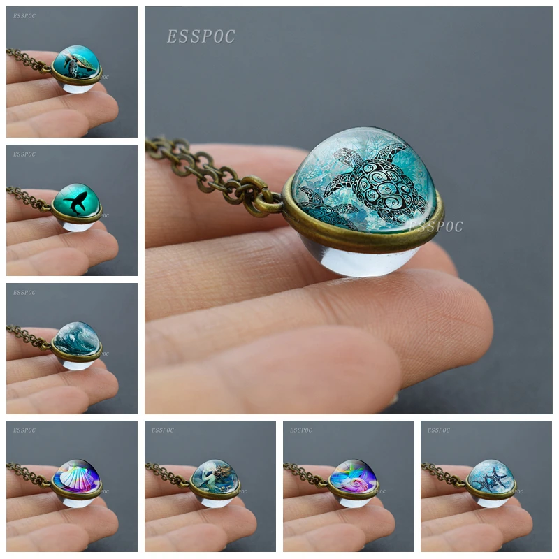 Морской двухсторонний шар искусственная Морская звезда морская ракушка