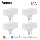 Смарт-розетка Aubess Tuya, 16 А, Wi-Fi, управление через приложение