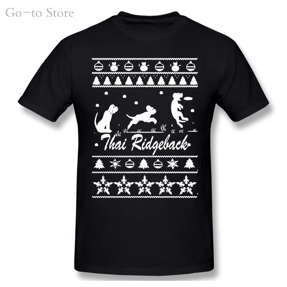 

Thai Ridgeback Chirstmas Sweater Tee Shirt Short Sleeve Printed Funny Men's T Shirt Streetwear Male Awesome Tee Top