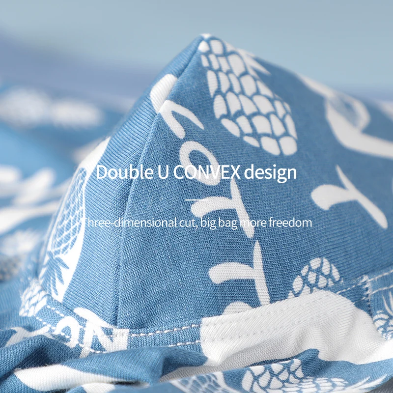 CARTELO Modal Men Antibacterial Underwear 3pcs Male Soft No Trace Panties Breathable Sumer Shorts Men Print Boxers Underpants