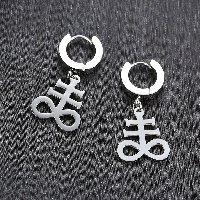Vnox Mens Satan and Lucifer Earrings for Women Jewelry Anti Allergy Stainless Steel Unisex Ear Gifts | Украшения и аксессуары