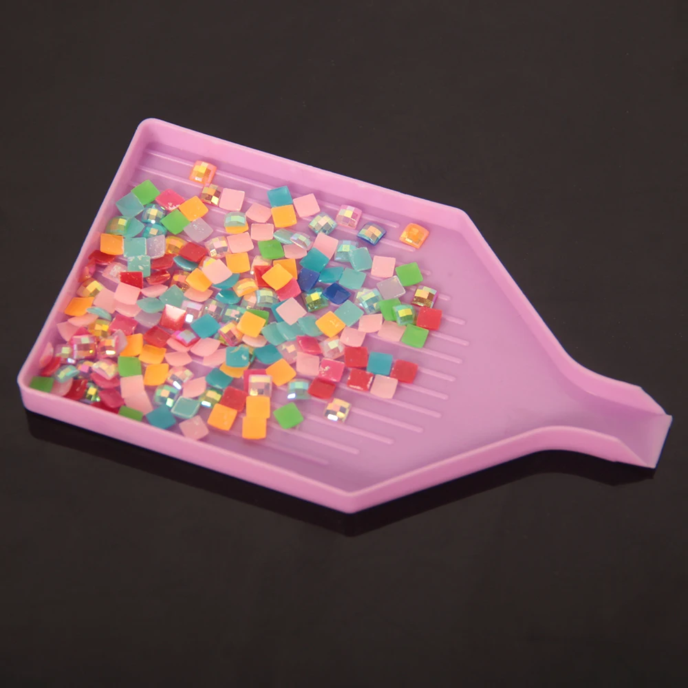 5/10/20/30Pcs Point Drill Tray Plate Embroidery Tool Square Round Diamond Painting Cross Stitch Mosaic Storage Beads Accessories - купить по