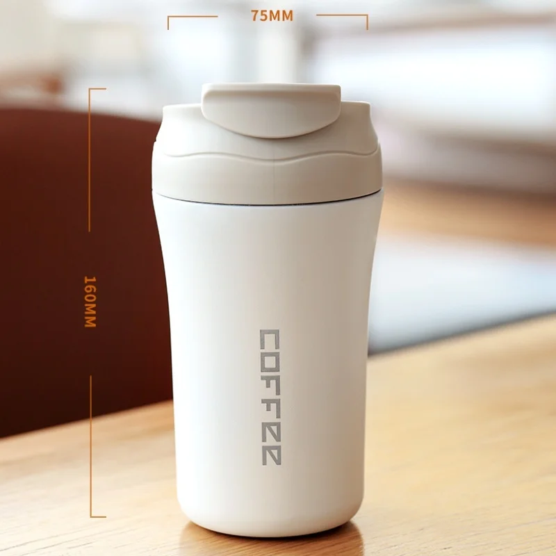 

400ML Double Stainless Steel 304 Coffee Mug Leak-Proof Thermos Mug Travel Thermal Cup Thermosmug Water Bottle For Gifts