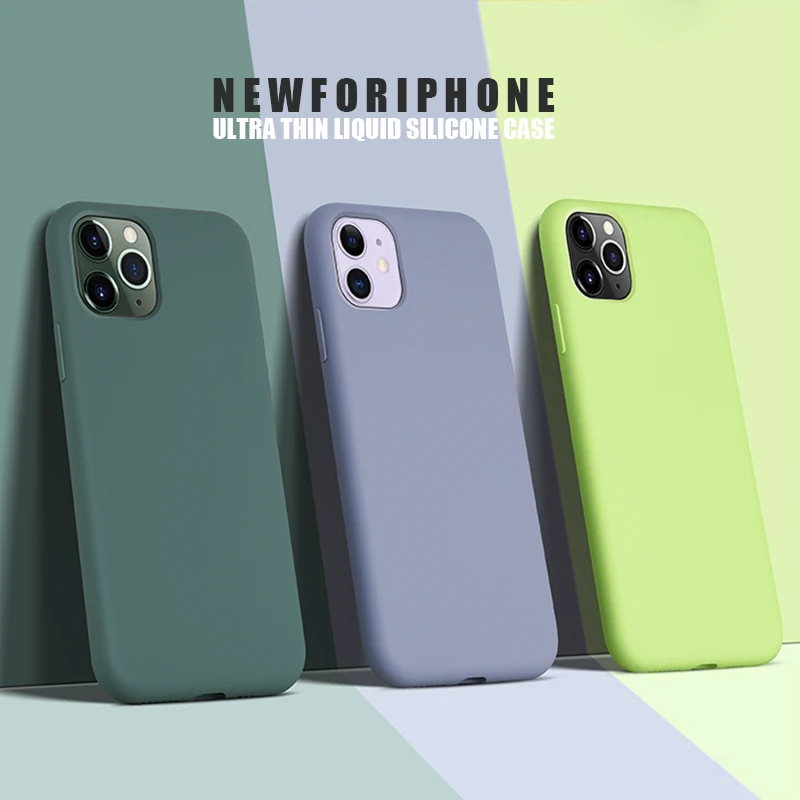 Для iPhone X Xs 11 Pro Чехол для MAX XR чехол силиконовый Оригинальный жидкий тонкий полный