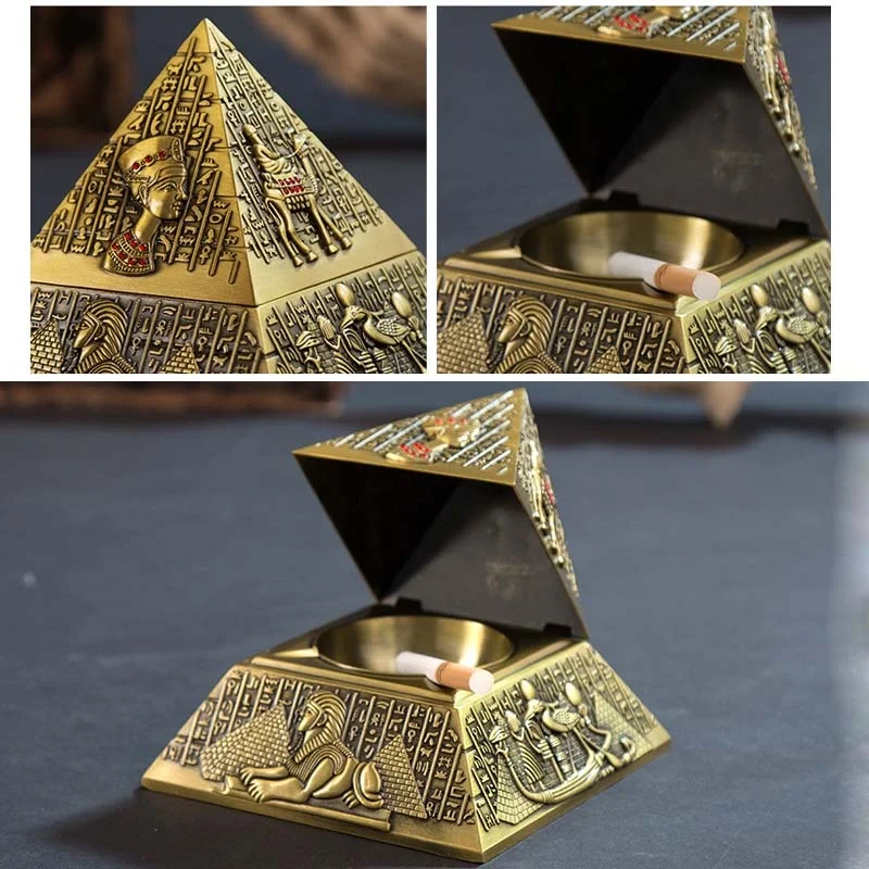 

Creative Metal Ashtray Cigaret Holder Smoke Butt Holder Multi-Functional Office Ashtray Smoking Accessories Home Decor Ornaments