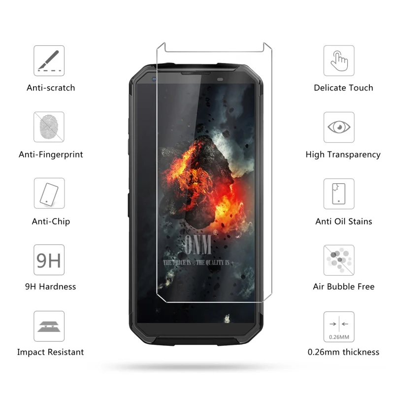 25 шт. закаленное стекло для Blackview BV9500 Plus защиты экрана профессиональная защитная