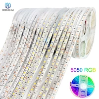 led strip lights 5050 rgb luces led flexible ribbon led lights 5m tape diode waterproof 5v 12v 24v wifi for living roo