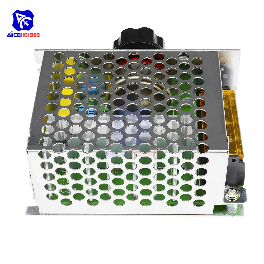 Diymore 4000 Вт AC 220 В SCR регулятор напряжения диммер регулятор скорости двигателя Модуль регулируемый потенциометр с Алюминиевый Чехол