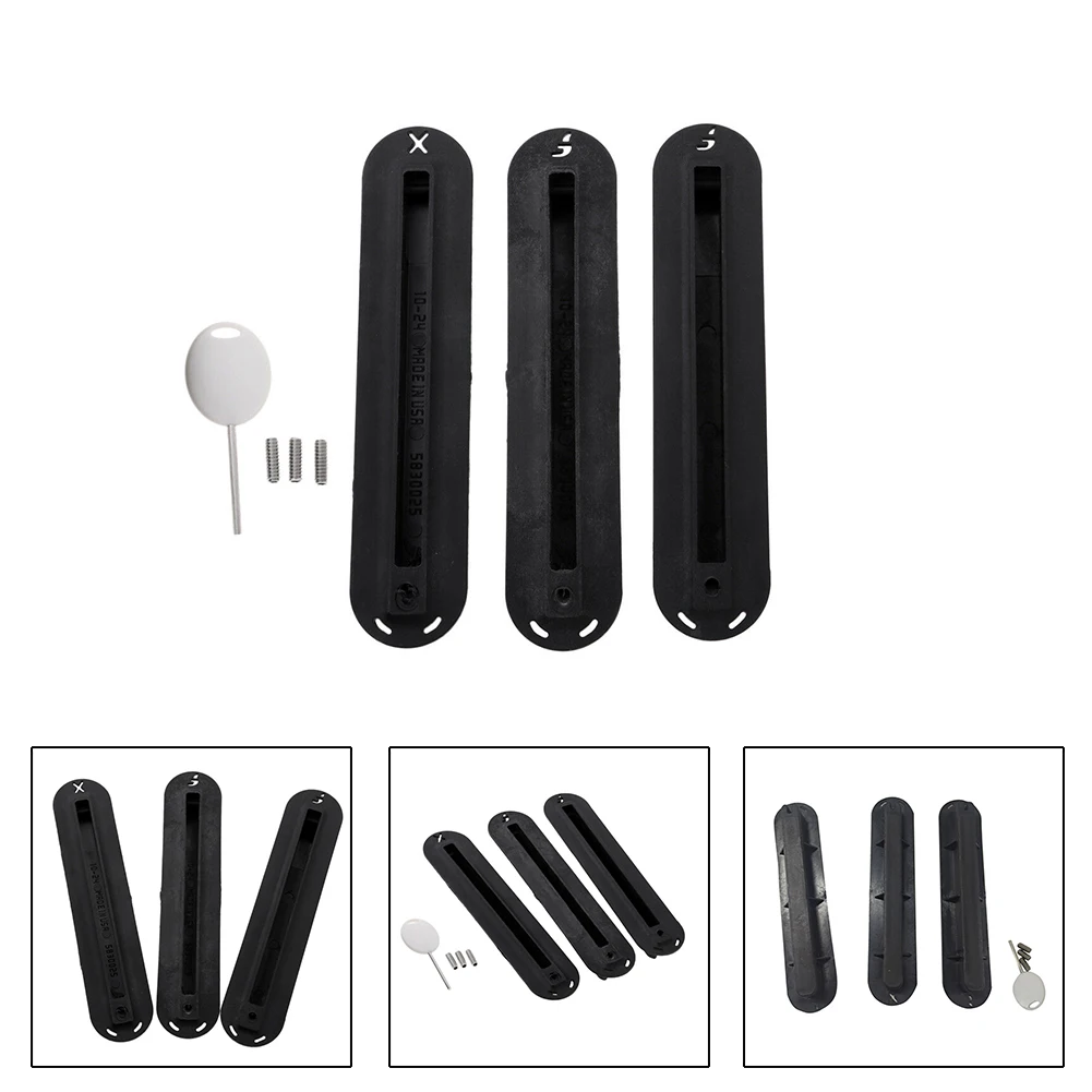 

3pcs/set Surfing Accessory Water Sports Longboard Professional Key Fin Box Replacement Parts Easy Install With Screws Practical