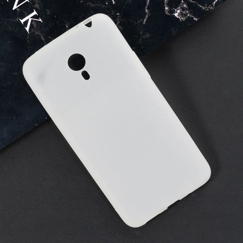 Для Meizu M1 Note гелевый Пудинг силиконовый защитный чехол для телефона для Meizu M1 Note Мягкий ТПУ чехол - Цвет: Frosted white