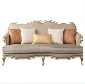 Modern champagne gold sofa double position three tea side several combinations American light luxury sofa