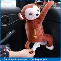 car tissue box monkey tissue holder car napkin holder cartoon tissue box creative car paper box automobile interior accessories