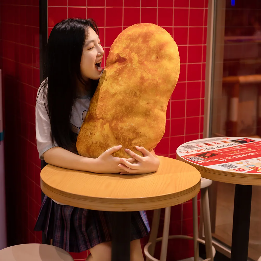 

1PC 65/90CM Simulation Chicken Nugget Pillow Plush Toy Stuffed Food Doll Soft Sofa Room Cushion For Children Girls Gifts