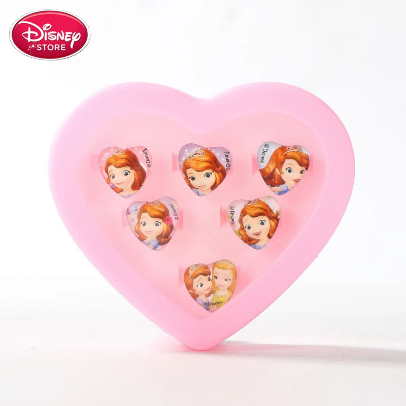 sofia Disney Принцесса игрушка макияж Дисней Замороженные Анна Эльза Принцесса София Белль Белоснежка Игрушки для девочек детское кольцо набор disney ювелирные изделия - Цвет: sofia