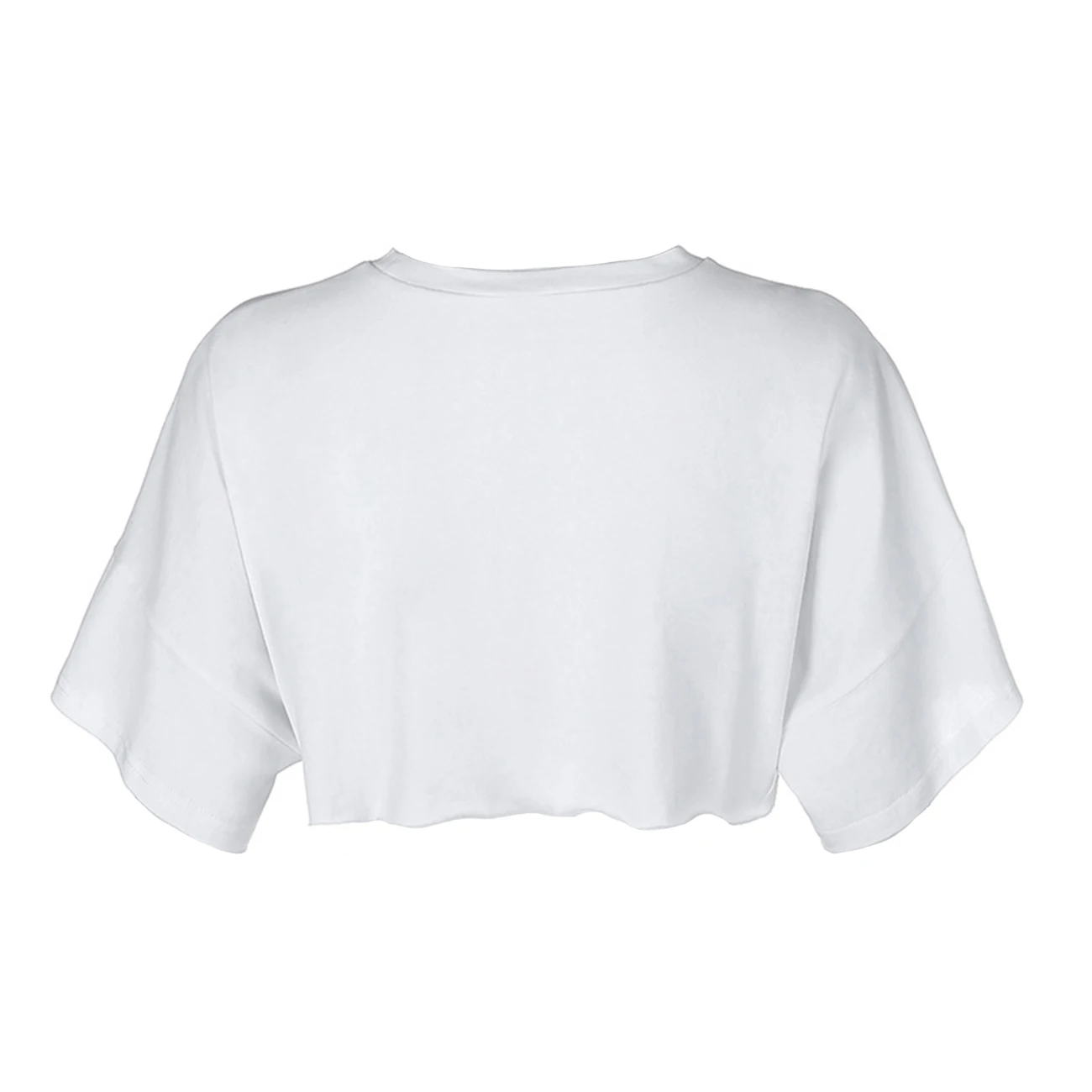 

Streetwear Solid Tops T-shirt 2020 Summer Loose Crop Tops Short Sleeve Hip Hop Tshirt Fashion Casual Cotton Sexy T Shirt