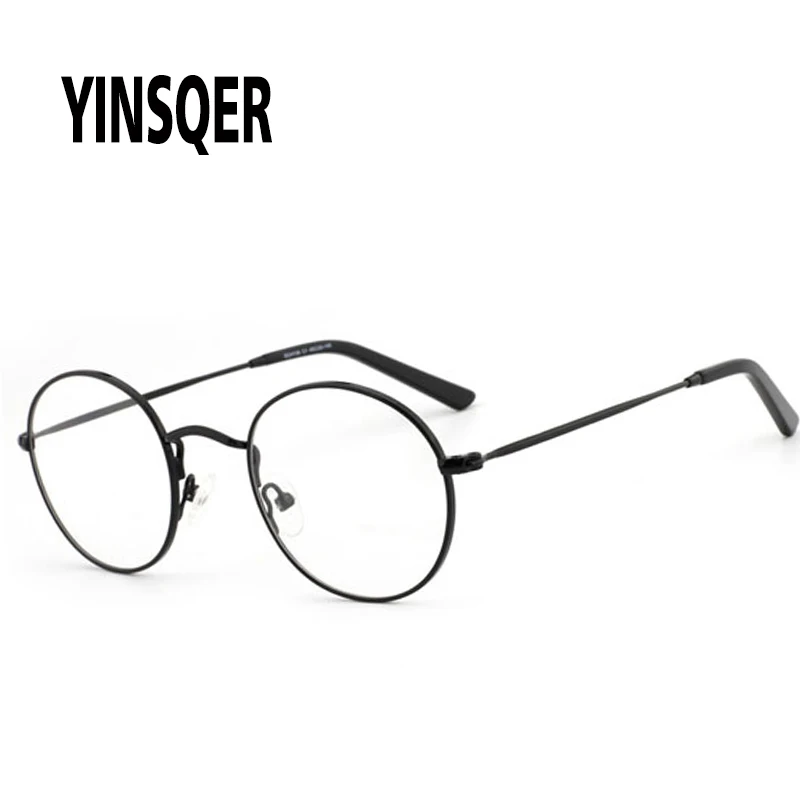 YINSQER 2020 металлические оптические очки круглые женские оправа для близорукости