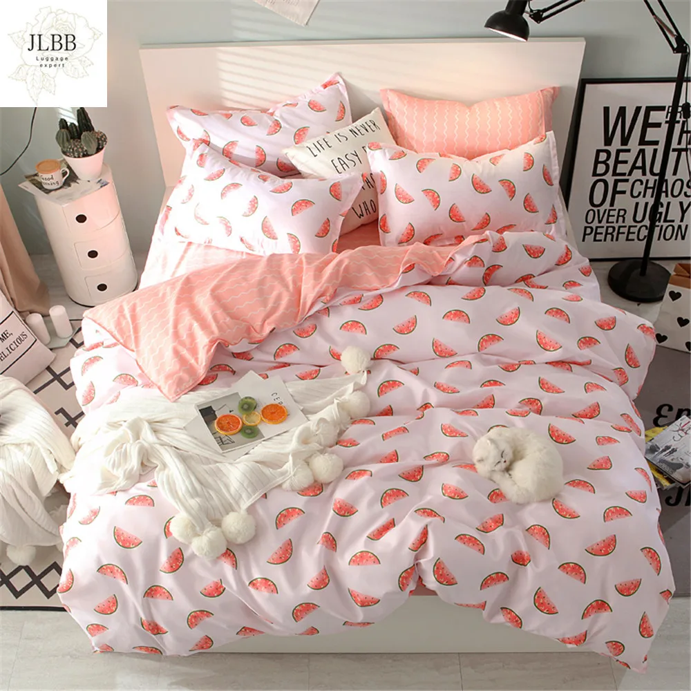 

Комплект постельного белья для девочек-подростков, домашний текстиль, односпальный, двуспальный, с пододеяльником, наволочкой, с рисунком а...