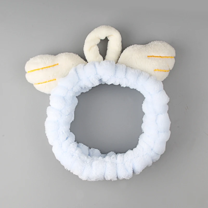Fashionable Cute Girl Plush Ball Frog Elastic Hair Accessories Lady Wash Face Makeup Antler accessories Band | Аксессуары для