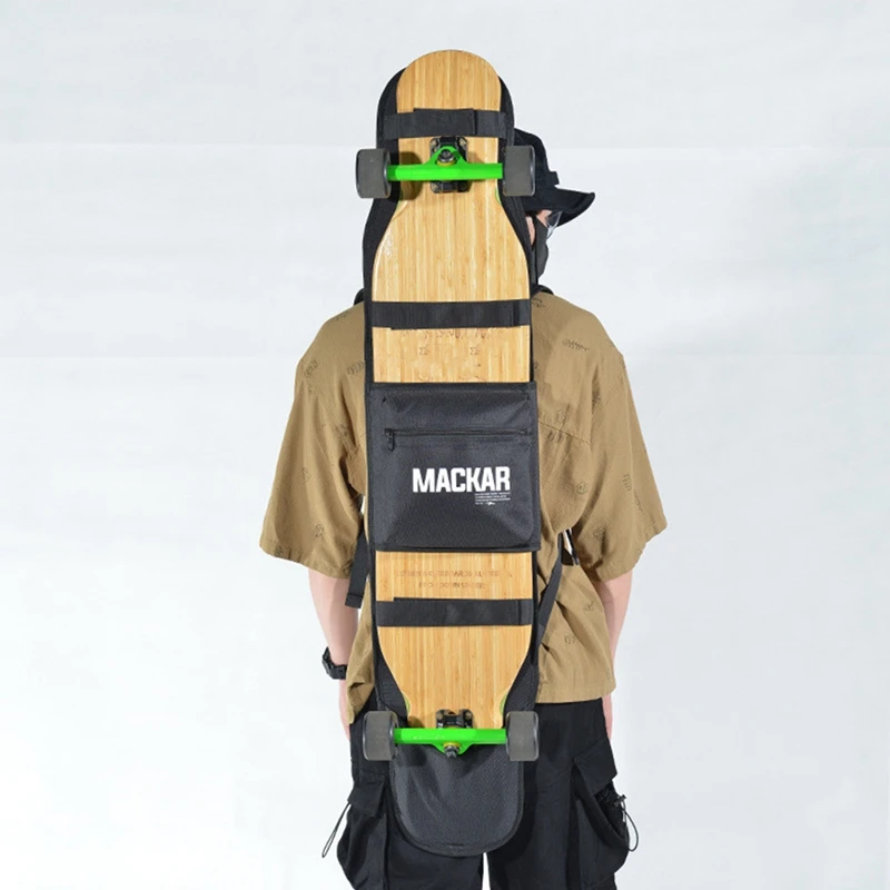 

MACKAR POPULAR SIMPLE Skateboard Backpack Adjustable Double Shoulder Surfing Bag Backpack Skating Accessories Durable Long Board