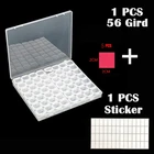 Набор для алмазной живописи 5d, прозрачная коробка для аксессуаров сделай сам, для вышивки, мозаики, бусин, пластиковое хранилище для сверл